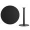 Emma and Oliver 42" Round Laminate Table Top with 24" Round Bar Height Table Base